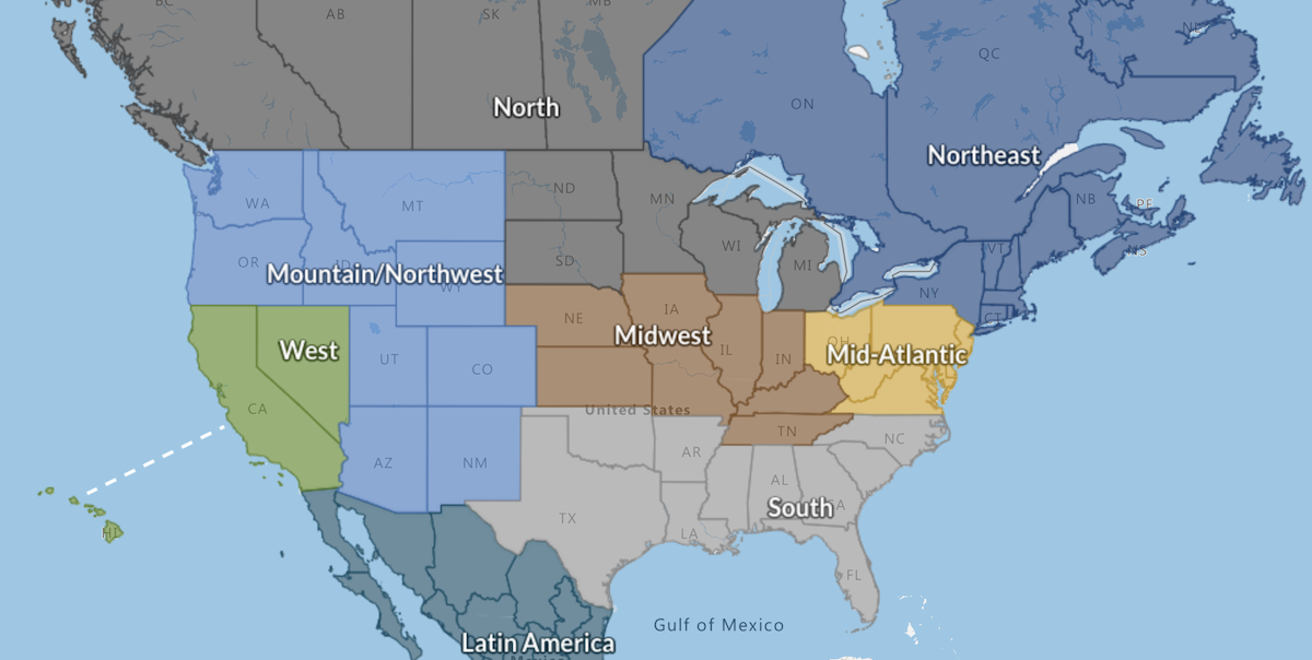 North American Regions